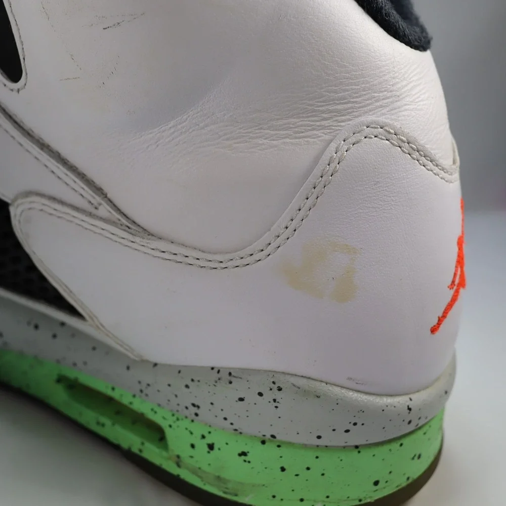 Nike Air Jordan 5 Retro Pro Stars White Green Men's Shoes Sneakers Size 11.5‎